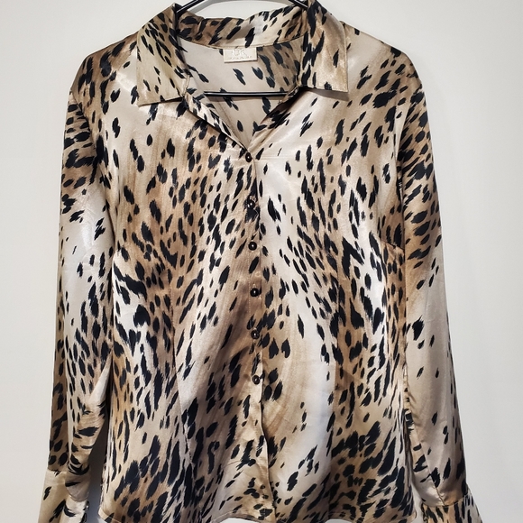 Vintage Leopard Blouse - Picture 1 of 4